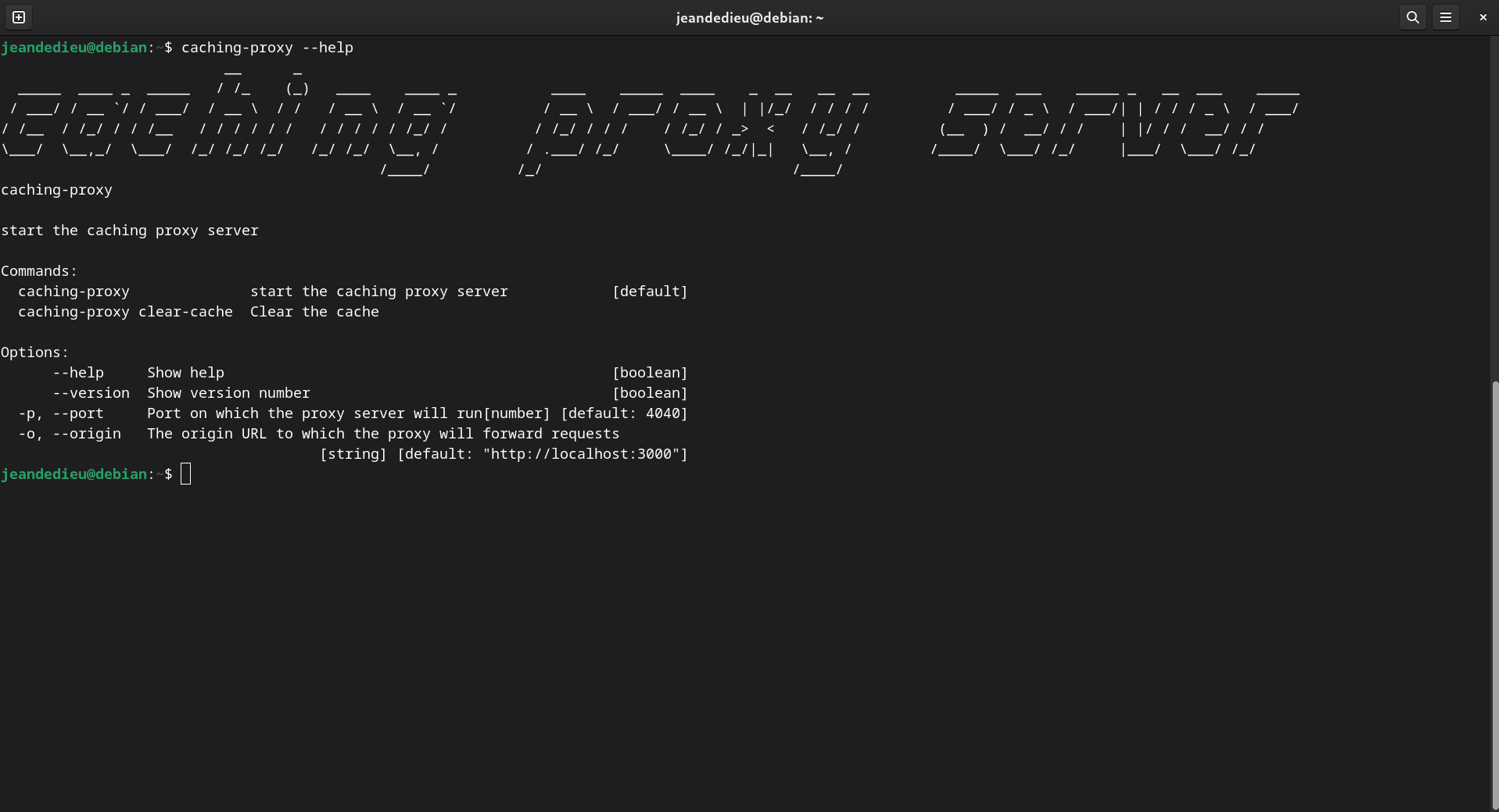 Caching Proxy CLI