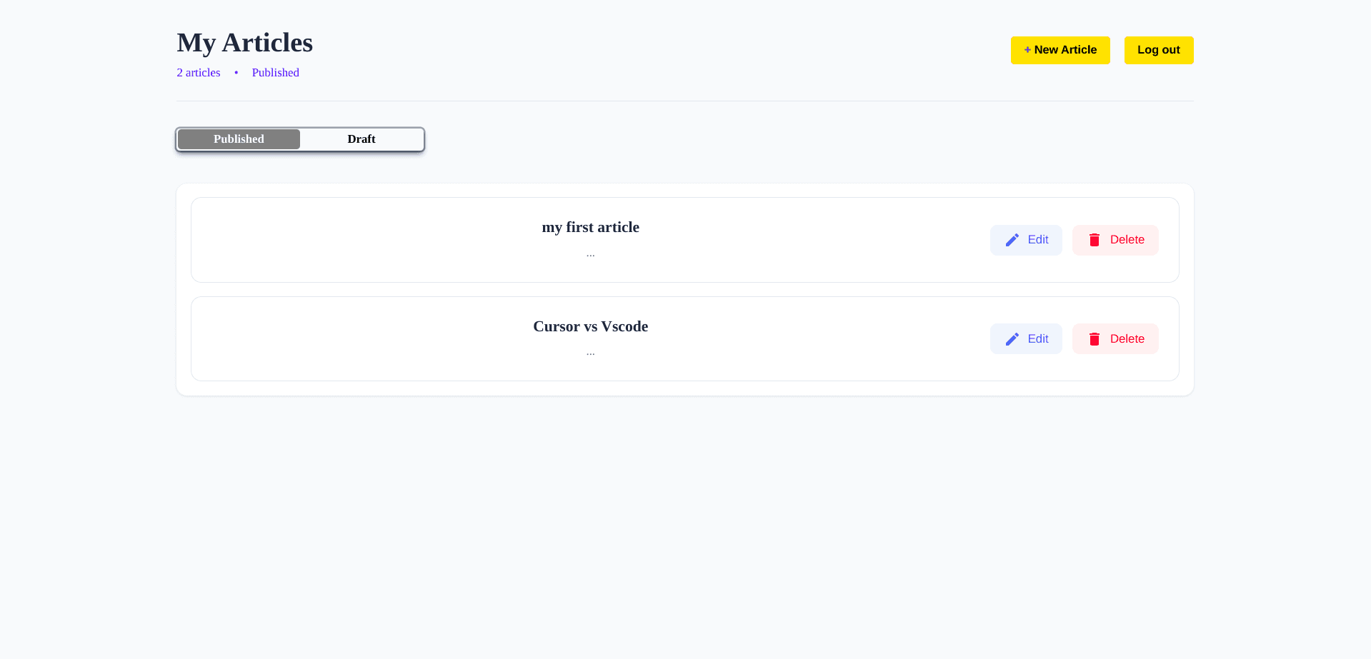 Admin Blog Panel